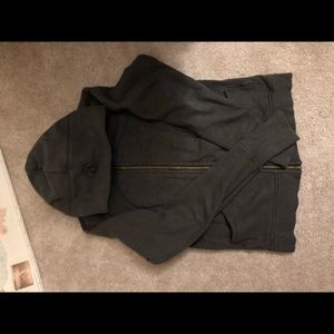 Olive green scuba hoodie